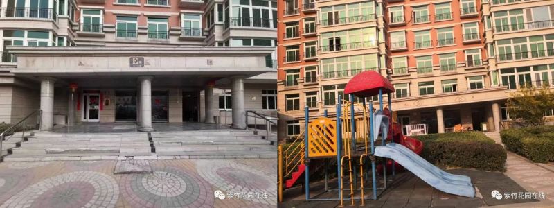 小區(qū)E座門樓當(dāng)時(shí)已經(jīng)出現(xiàn)明顯的沉降 (2)_副本