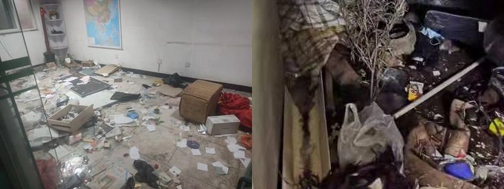 小區(qū)E座門樓當(dāng)時(shí)已經(jīng)出現(xiàn)明顯的沉降 (2)_副本_副本