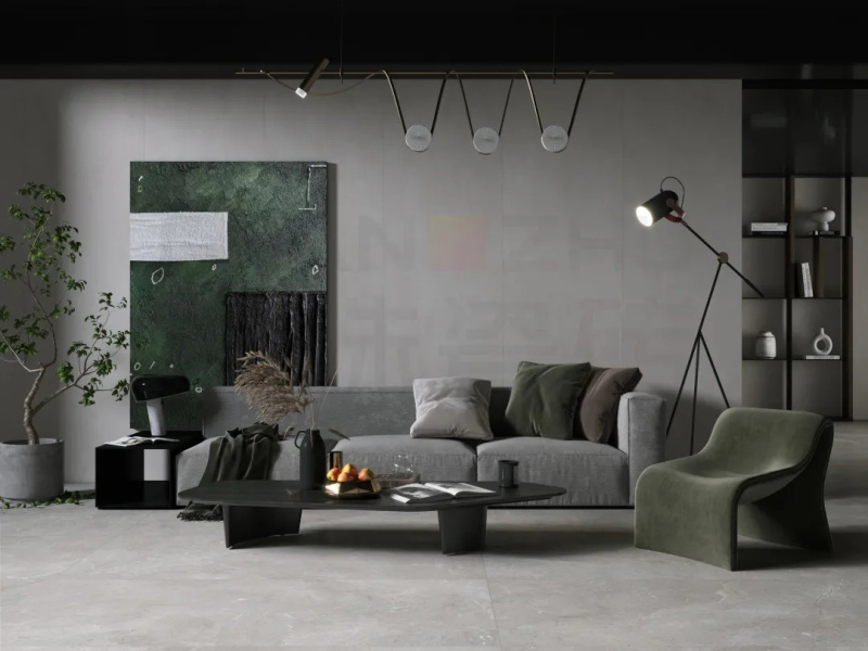 案例鑒賞| 冠珠高定巖板客廳設計，驚艷大氣輕松get