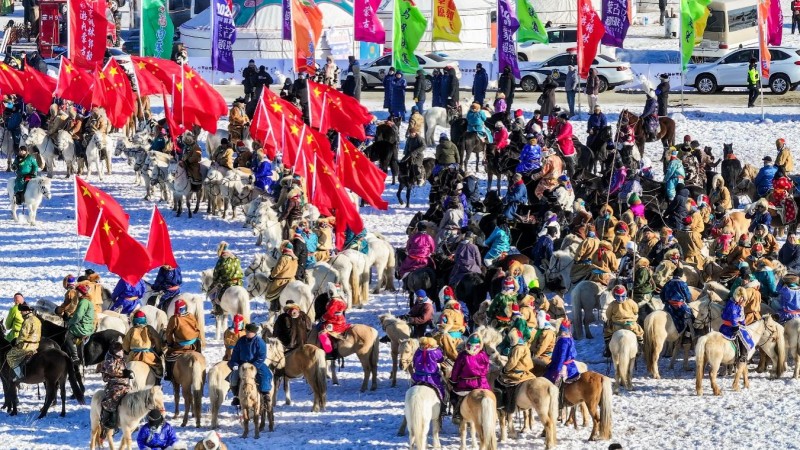 助民增收，馬力十足 2024錫林郭勒冬季蒙古馬超級聯賽總決賽燃情開賽