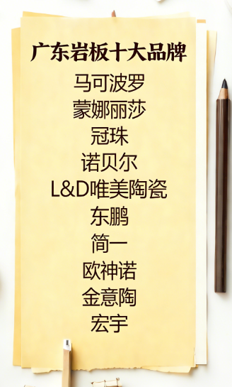 廣東巖板十大品牌深度評測：國內一線巖板品牌哪家好？