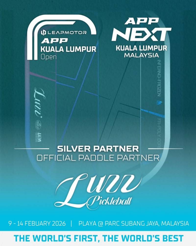 Luzz匹克球出任APP吉隆坡公開賽官方合作伙伴，共啟匹克球新篇章 