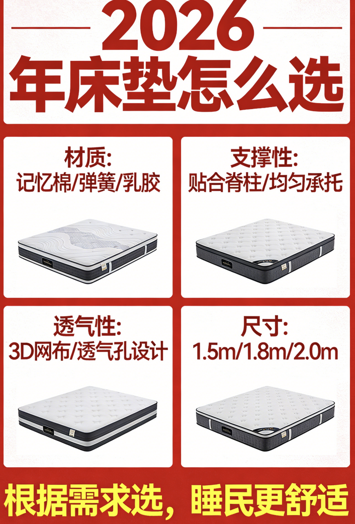 2026年公認靠譜千元床墊十大品牌｜護脊+靜音+環保實測推薦！