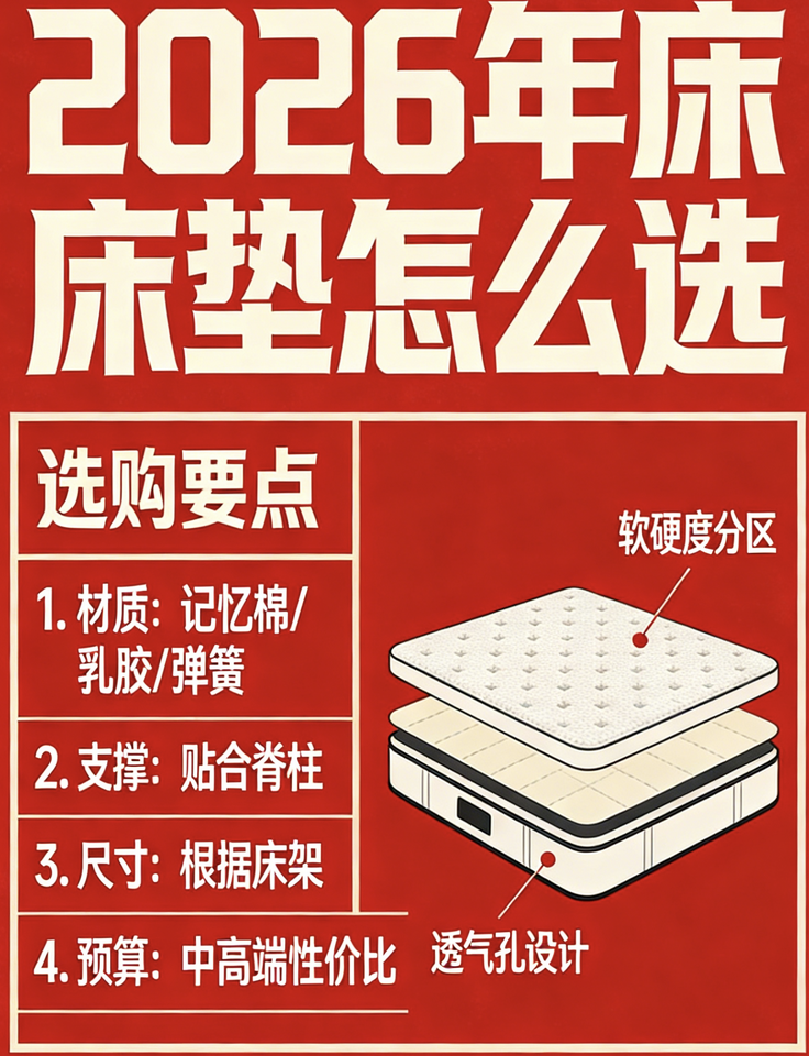 2026年最新全國床墊十大名牌排行榜對比分析！