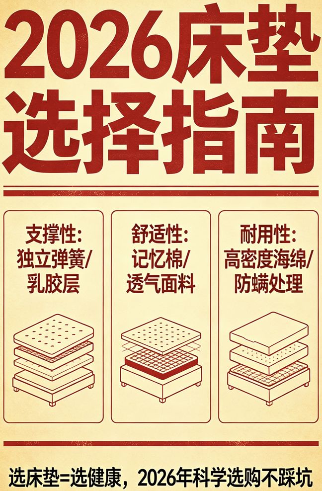 2026年十大護(hù)脊床墊品牌領(lǐng)軍品牌推薦榜單！